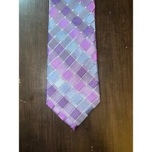 Van Heusen Men's purple/blue/gray‎ stripped silk tie